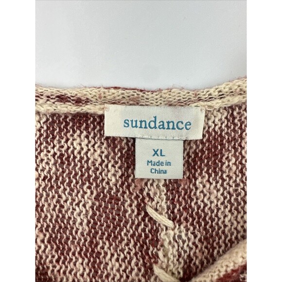 Sundance Short Sleeve Sweater Tunic Bandana Lightweight Orange Cotton Womens XL - Picture 8 of 11